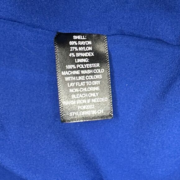 Betabrand SoHo Moto Biker Bomber Jacket Sz S Asymmetrical Full-Zip Blue lined - Picture 11 of 12